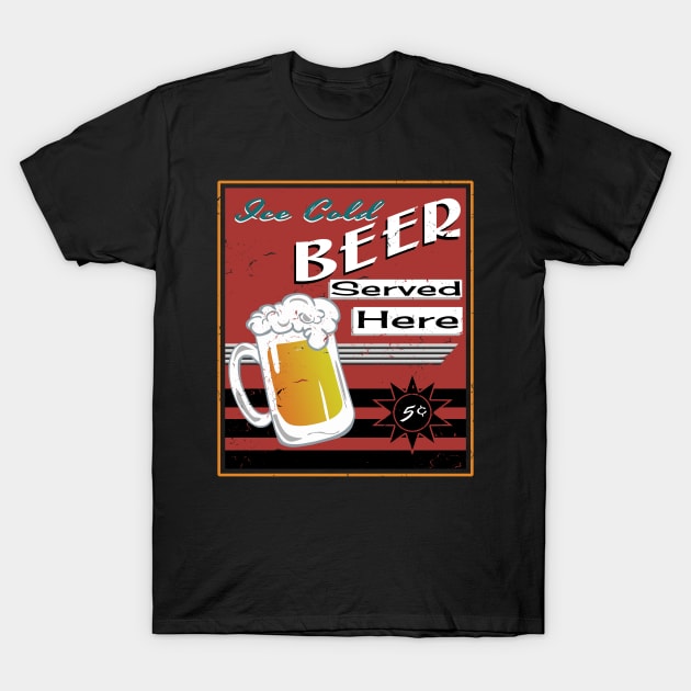 Ice Cold Beer T-Shirt by Urbanvintage